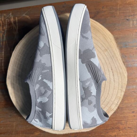 LL Bean Eco Bay Gray Camo Knit Slip On Comfort Sneaker Shoe Women’s 7.5 - Picture 3 of 9